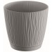 PROSPERPLAST SANDY P Květináč s miskou 14,9 cm, šedý kámen DSY150P