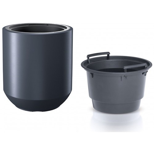 Prosperplast HEOS Květináč s vkladem 39cm, antracit DPHEW400 Prosperplast HEOS Květináč s vkladem 39cm, antracit DPHEW400