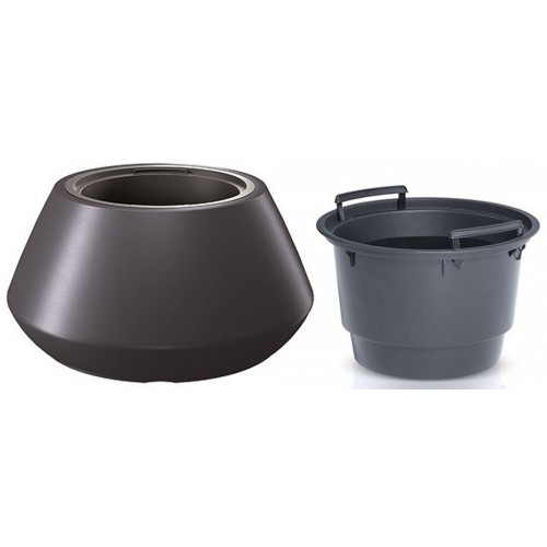 Prosperplast HEOS Květináč s vkladem 58,2cm, antracit DMHET600 Prosperplast HEOS Květináč s vkladem 58,2cm, antracit DMHET600