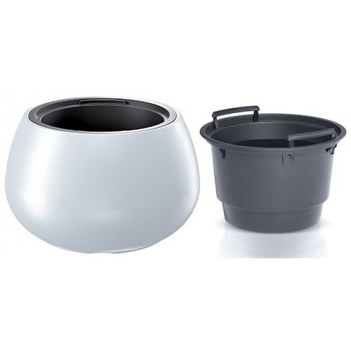 Prosperplast HEOS Květináč s vkladem 37cm, bílá DBHEK400