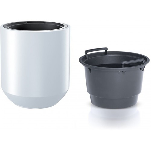 Prosperplast HEOS Květináč s vkladem 39cm, bílá DPHEW400