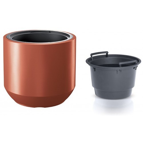 Prosperplast HEOS Květináč s vkladem 39cm, měď DBHEW400