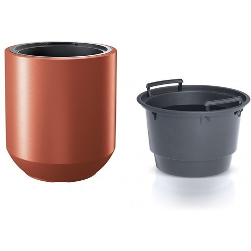 Prosperplast HEOS Květináč s vkladem 39cm, měď DPHEW400