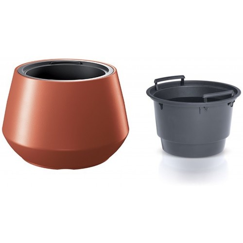 Prosperplast HEOS Květináč s vkladem 43,6cm, měď DMHET440 Prosperplast HEOS Květináč s vkladem 43,6cm, měď DMHET440