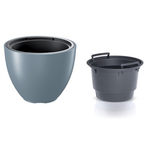 Prosperplast HEOS Květináč s vkladem 29,8cm, světle šedý DBHEM300 Prosperplast HEOS Květináč s vkladem 29,8cm, světle šedý DBHEM300