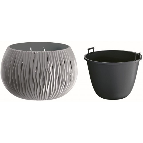 Prosperplast SANDY Bowl květináč 48cm, 21l, šedý kámen DSK480 Prosperplast SANDY Bowl květináč 48cm, 21l, šedý kámen DSK480