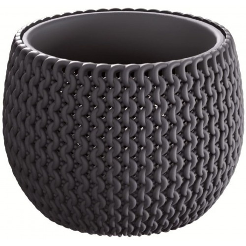 Prosperplast SPLOFY Bowl květináč 14,4cm, 0,75l, antracit DKSP150 Prosperplast SPLOFY Bowl květináč 14,4cm, 0,75l, antracit DKSP150