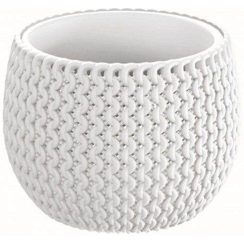 Prosperplast SPLOFY Bowl květináč 14,4cm, 0,75l, bílá DKSP150