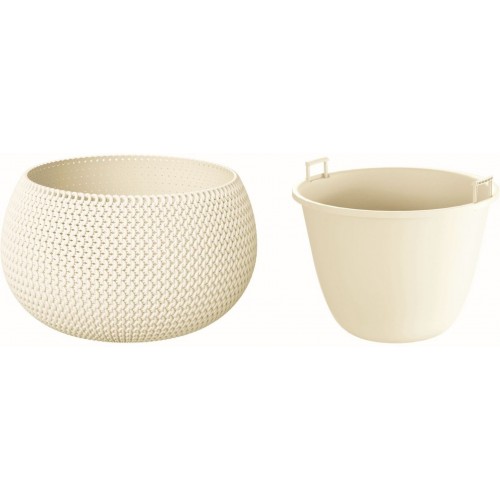 Prosperplast SPLOFY Bowl květináč 37cm, 9l, krémová DKSP370 Prosperplast SPLOFY Bowl květináč 37cm, 9l, krémová DKSP370