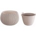 Prosperplast SPLOFY Bowl květináč 37cm, 9l, mocca DKSP370