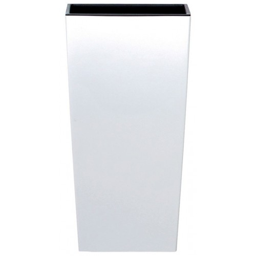 Prosperplast URBI SQUARE Květináč s vkladem 29,5cm, bílá DURS300