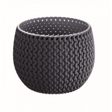 PROSPERPLAST SPLOFY BOWL Basic květináč 18 cm, antracit DKSP180N