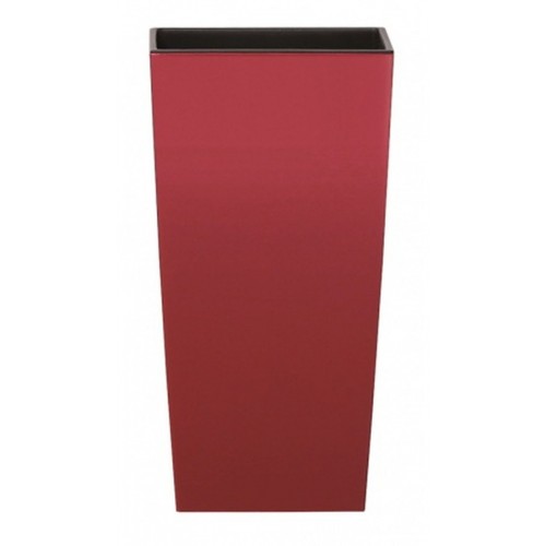 PROSPERPLAST URBI SQUARE Květináč 14cm, 2/4l, bordo DURS140