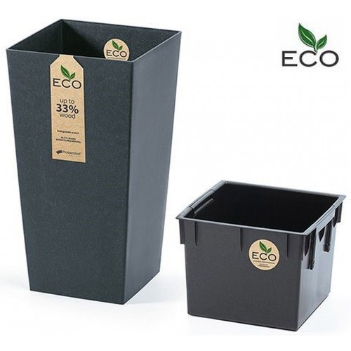 Prosperplast URBI SQUARE ECO Květináč 40cm, antracit DURS400W