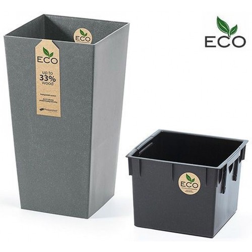 Prosperplast URBI SQUARE ECO Květináč 40cm, šedý kámen DURS400W