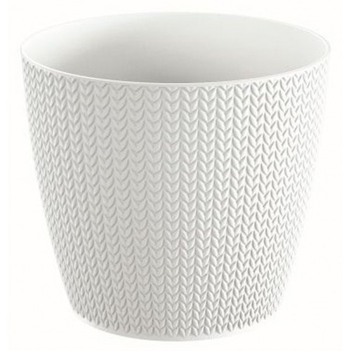 Prosperplast WHEATY Květináč 25,8 cm, bílá DWH260