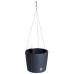 Prosperplast RATO ROUND W Závěsný květináč se zavlažováním 25,6cm, 6,5l, antracit DRTW260