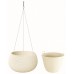 PROSPERPLAST SPLOFY Bowl WS závěsný květináč 37 cm, krémová DKSP370WS