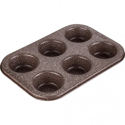 LAMART LT3081 MARBLE forma 6 muffinů 26,5X18 cm hnědá