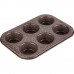 LAMART LT3081 MARBLE forma 6 muffinů 26,5X18 cm hnědá
