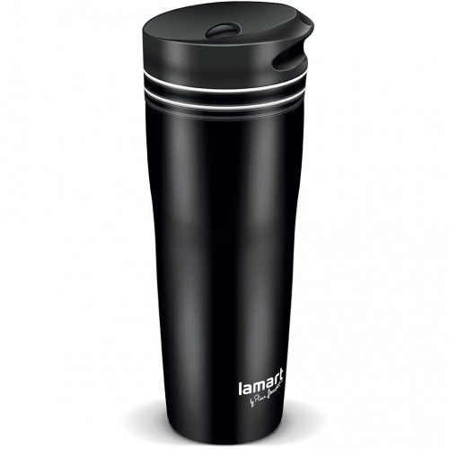 LAMART MANQ LT4049 termohrnek 360 ml čern/bíl 42002974