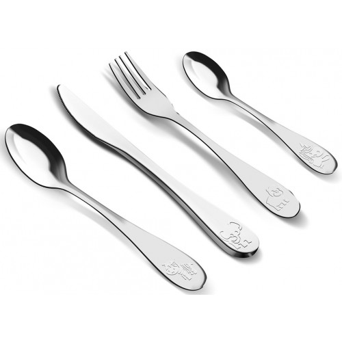LAMART ZOO LT5013 Dětský set příborů 4ks 42003576 LAMART ZOO LT5013 Dětský set příborů 4ks 42003576