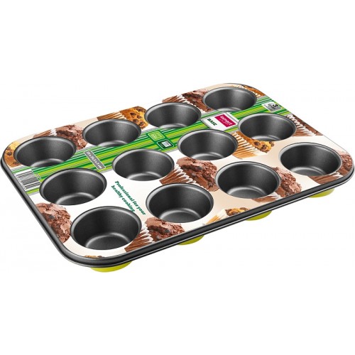 LAMART BASE Forma na muffiny LT3022, 35x26cm, zelená, 42000308 LAMART BASE Forma na muffiny LT3022, 35x26cm, zelená, 42000308