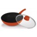 LAMART Pánev WOK s poklicí K2870RB, 280 mm, červená, 40026526