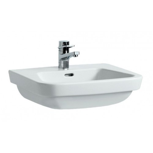 LAUFEN MODERNA Plus Umyvadlo 55x46, s otvorem, bílé, 8.1054.1.000.104.1