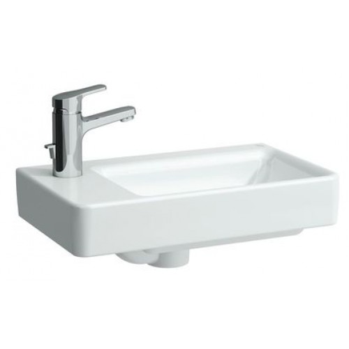LAUFEN PRO A umývátko asymetrické, levé 48 x 28 cm, s otvorem, bílé LCC 8.1595.5.400.104.1