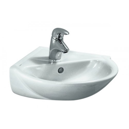 Laufen PRO C Umývátko rohové 49,5x50 cm, s otvorem, bílé LCC, 8.1695.6.000.104.1