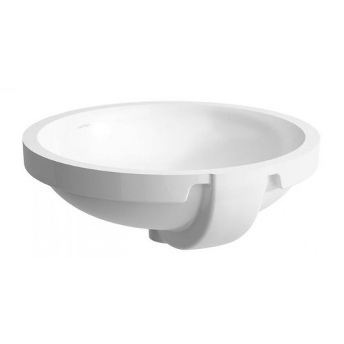 Laufen PRO A Vestavěné umyvadlo 42x42 cm, bez otvoru,s přepadem, bílé 8.1896.9.000.109.1