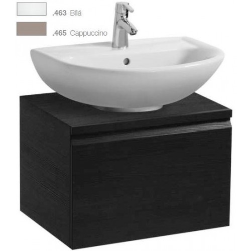 LAUFEN PRO Skříňka pod umyvadlo, 570mm, límec, zásuvka+ polička, bílá, 4.8303.5.095.463.1