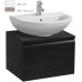 LAUFEN PRO Skříňka pod umyvadlo, 570mm, límec, zásuvka+ polička, bílá, 4.8303.5.095.463.1