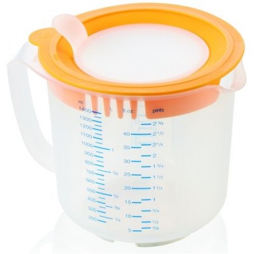 LEIFHEIT 3v1 Odměrka, mísa na šlehání a skladování potravin 1,4 l 03168