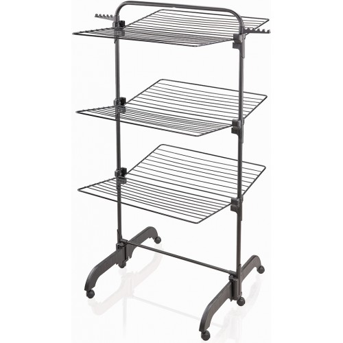 BAZAR LEIFHEIT Comfort Tower 420 BLACK Sušák na prádlo 81691 LEHCE POŠKRÁBÁNO!
