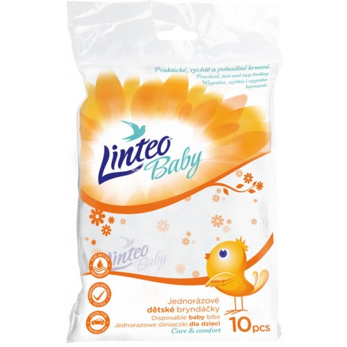 LINTEO BABY Jednorázové bryndáčky 10ks 7110