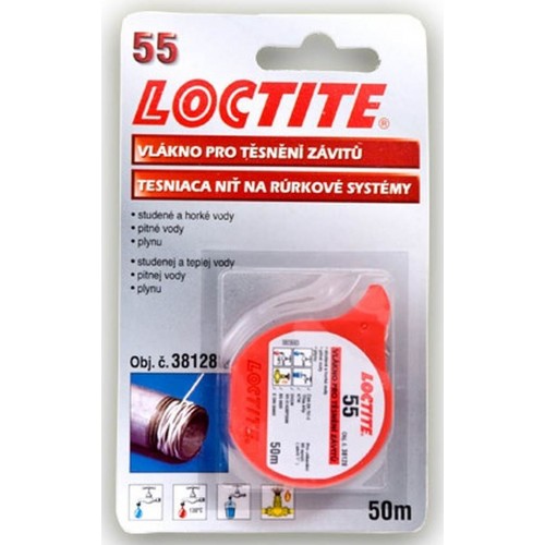LOCTITE 55 těsnící vlákno 50m LOCTITE 55 těsnící vlákno 50m