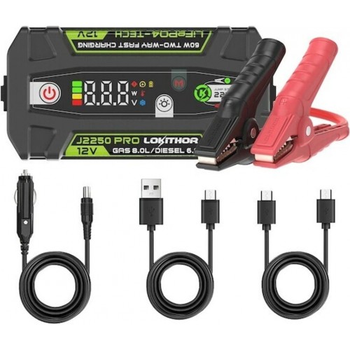 LOKITHOR Startovací zdroj (12V/2250A/51Wh) J2250 PRO LOKITHOR Startovací zdroj (12V/2250A/51Wh) J2250 PRO