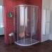POLYSAN LUCIS LINE čtvrtkruhová sprchová zástěna 1000x800mm, pravá