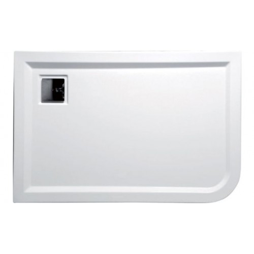 POLYSAN Sprchová vanička LUNETA 120 obdelníková s konstrukcí,levá