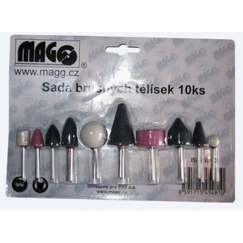 MAGG Sada brusných tělísek 10 ks BL95010