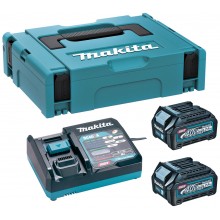 MAKITA 191J81-6 Sada Li-ion XGT 40V 2xBL4025 akumulátor + DC40RA nabíječka + Makpac
