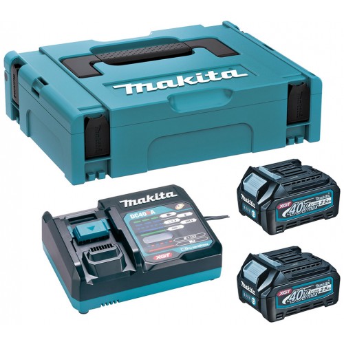 MAKITA sada Li-ion XGT 40V 2xBL4025 akumulátor + DC40RA nabíječka + Makpac 191J81-6