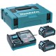MAKITA 191J81-6 Sada Li-ion XGT 40V 2xBL4025 akumulátor + DC40RA nabíječka + Makpac