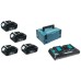 MAKITA s 197720-6 ada baterie 4xBL1830 + dvojnabíječka DC18RD + Makpac 3