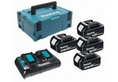 MAKITA 197970-3 Sada Li-ion LXT 18V 4xBL1830B + DC18RD dvojnabíječka +Makpac 2