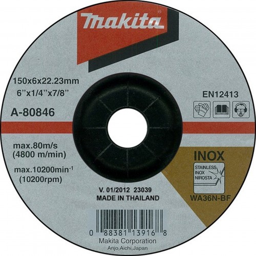 MAKITA A-80846 brusný kotouč 150x6x22mm nerez