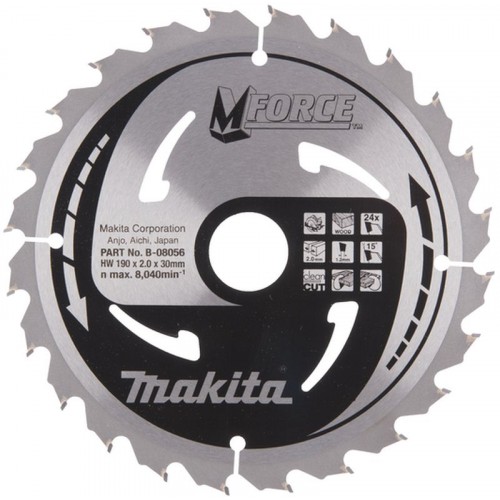 MAKITA pilový kotouč 190x30mm 24 Z B-08056 MAKITA pilový kotouč 190x30mm 24 Z B-08056