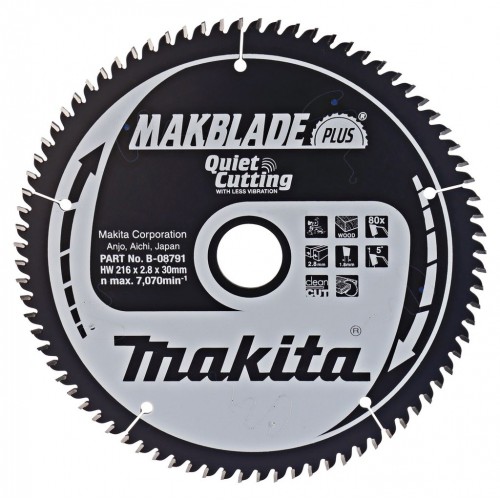 MAKITA B-08791 Pilový kotouč na dřevo 216x30 80 Z